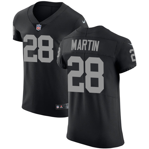 Nike Raiders #28 Doug Martin Black Team Color Men's Stitched NFL Vapor Untouchable Elite Jersey - Click Image to Close